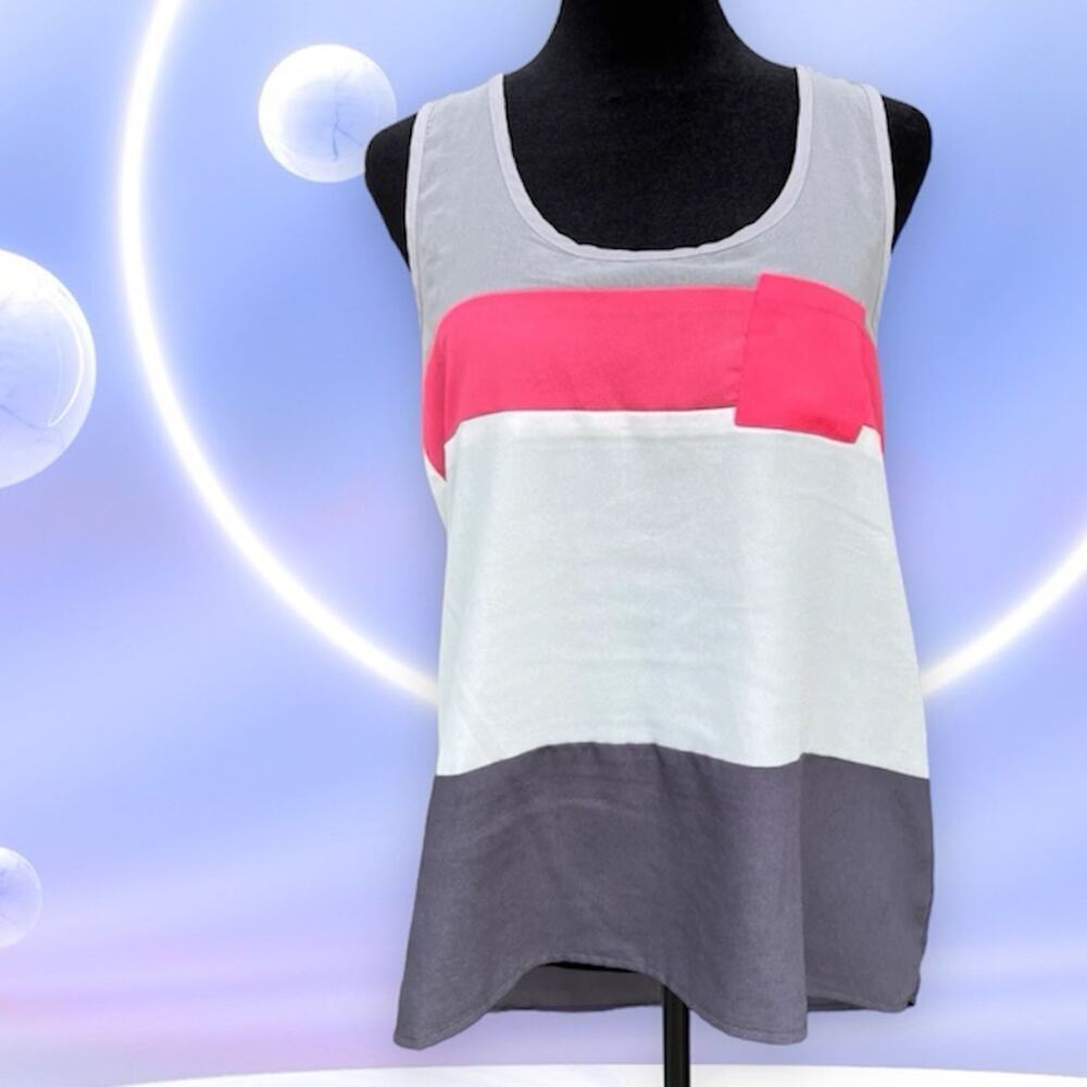 FOREVER 21, Sheer Racer Back Scoop Neck Tank, Women's size M